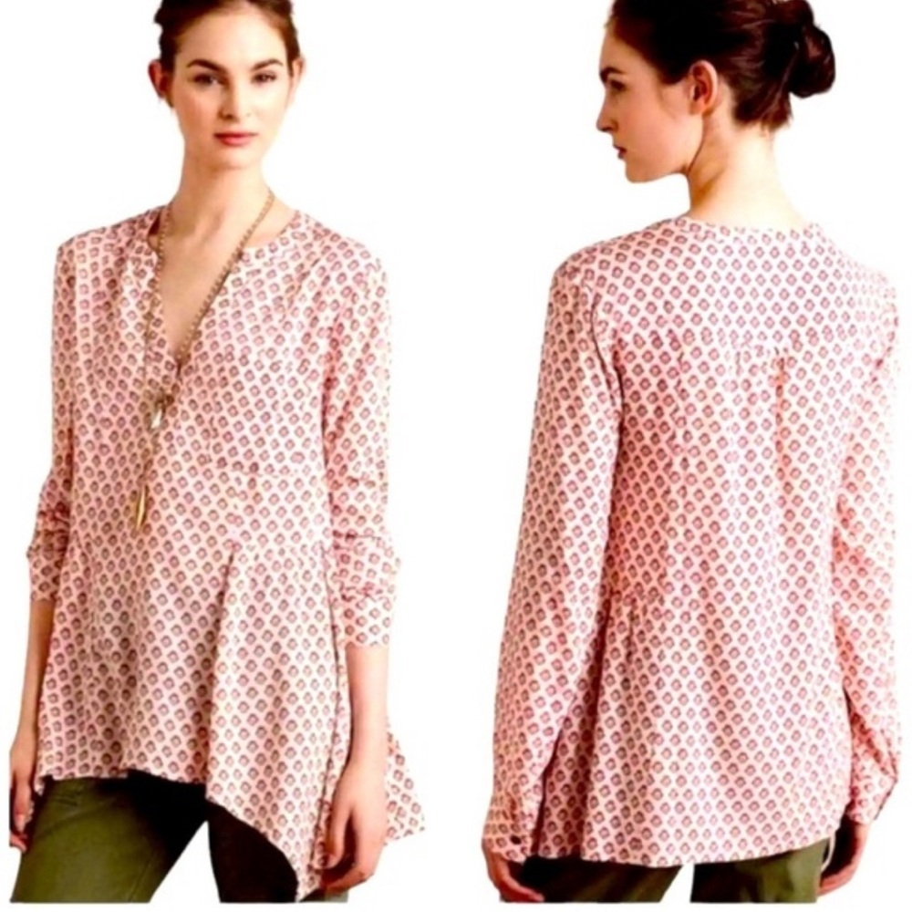 Anthropologie Maeve Laiken Asymmetrical Tunic. Size 10.